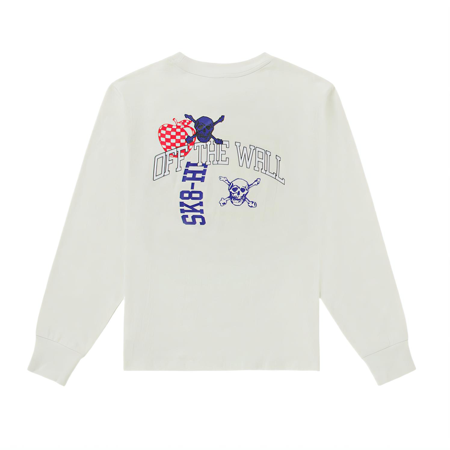 Женский свитшот Vans TEE LS (бежевый) — фото 2