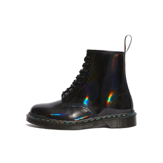 Dr.Martens 1460 Black Rainbow Lace-Up Ankle Boots Black