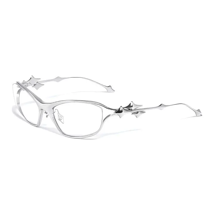 GENTLE MONSTER Ytt Cat Eye Eyeglass Frames Unisex Silver