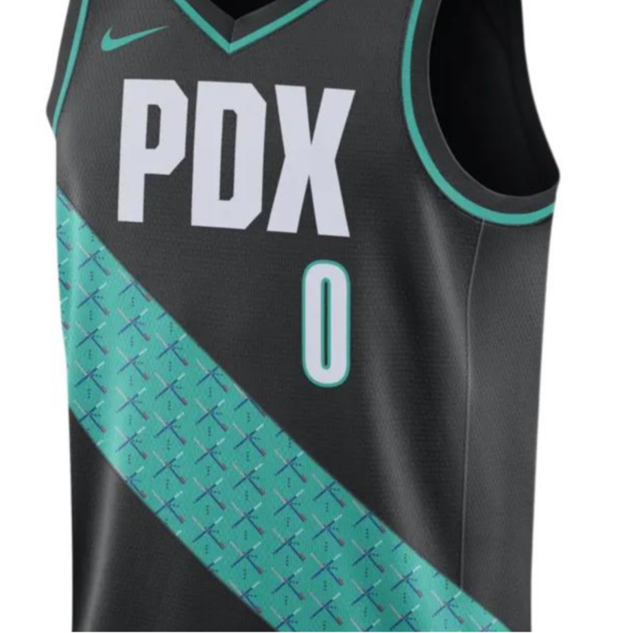 Nike Nba Damian Lillard Portland Trailblazers City Edition Swingman Jersey
