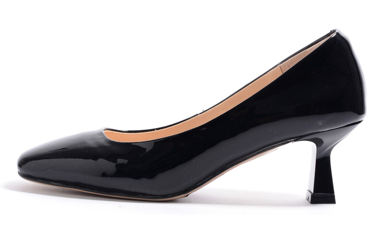 STEVE MADDEN Симедан кожаный Котенок и квадратная голова, бокал и каблук на высоком каблуке Обувь женщина