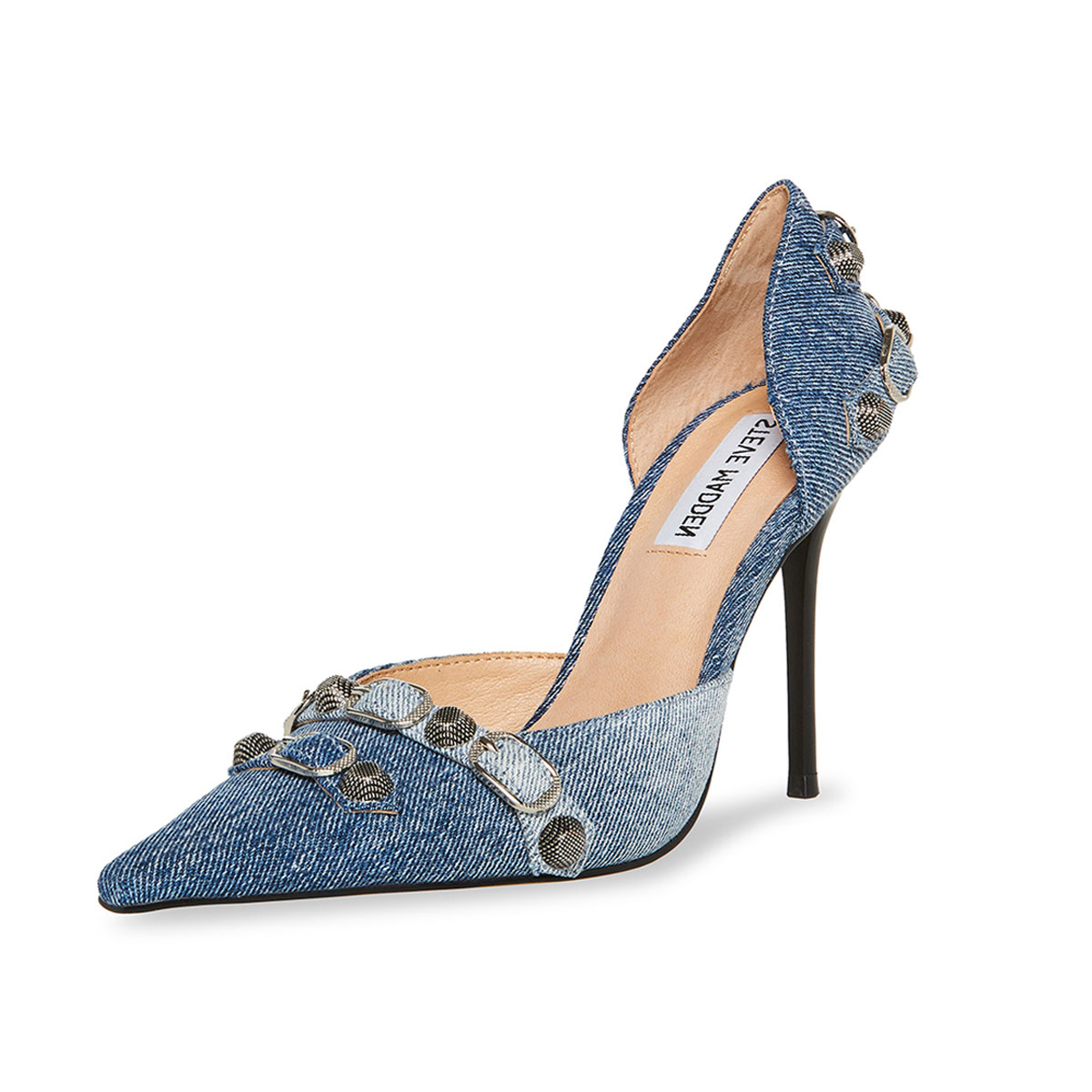 STEVE MADDEN Симедан джинсовый ткани популярный прогрессивный модные Удобно и нежно на высоком каблуке Туфли 10 СМ женский