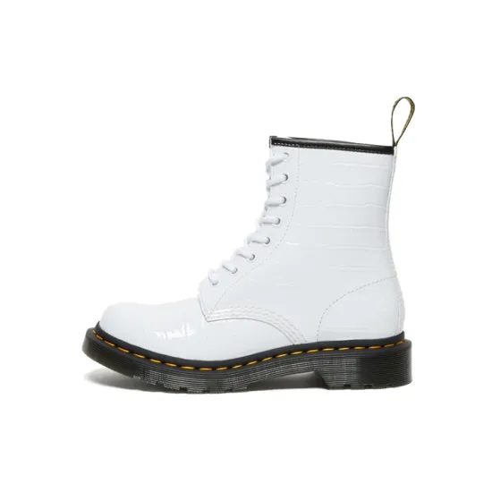 Dr.Martens 1460 White Lace-up Boots Women's