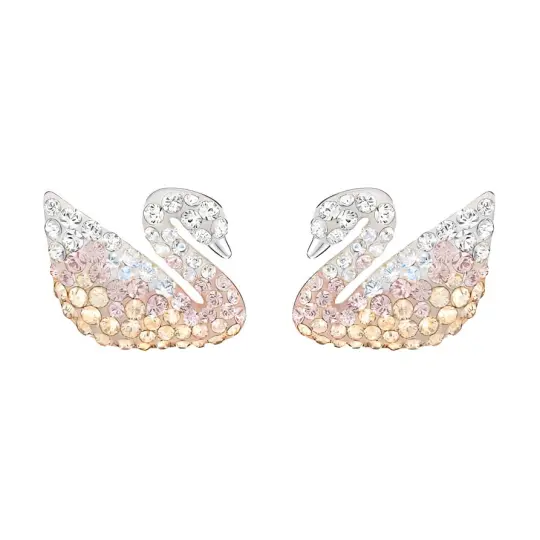 Swarovski Artificial Crystal Stud Earrings Women's Light Gradient
