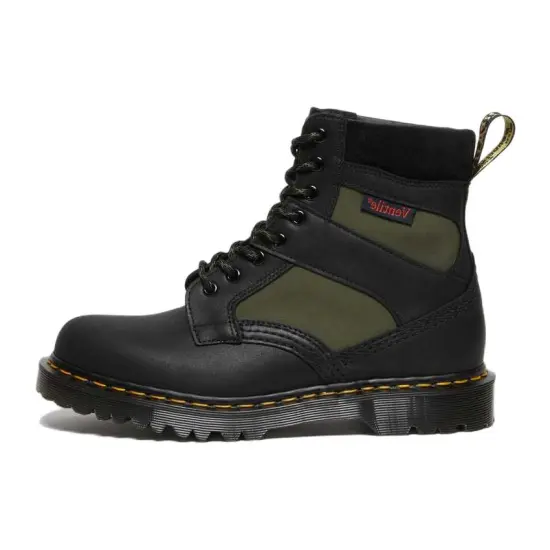 Dr.Martens 1460 Made In England Padded Panel Lace Up Boots 'Black Olive'
