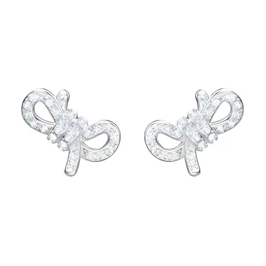 Swarovski Stud Earrings Women's Silver