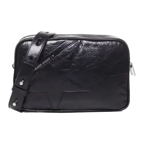 Golden Goose Cow Leather Crossbody Bag, Shoulder Bag Women's Black