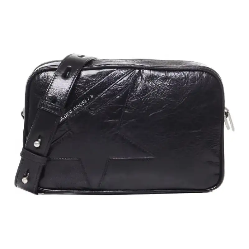 Golden Goose Cow Leather Crossbody Bag, Shoulder Bag Women's Black
