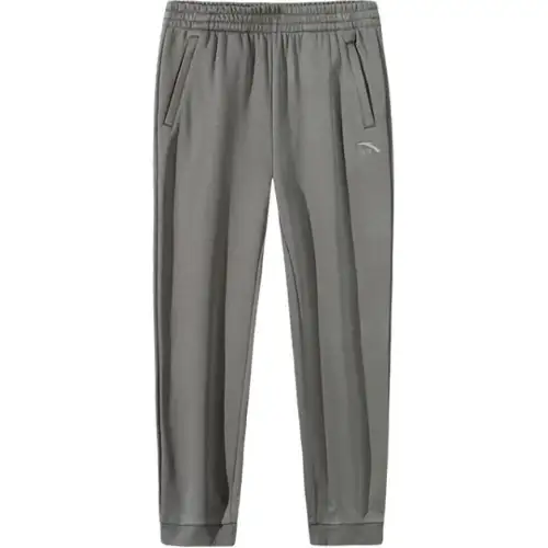 Anta Variety Training Collection Comfortable Casual Minimalist Style Elastic Cuff Fleece Lined Knitted Sweatpants Men's