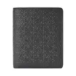 LOEWE Embossed Silk Calfskin Wallet Women's Black