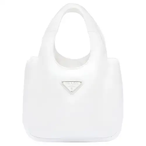 PRADA Re Nylon Fabric Tote Bag, Shopping Bag, Handbag Mini Women's White