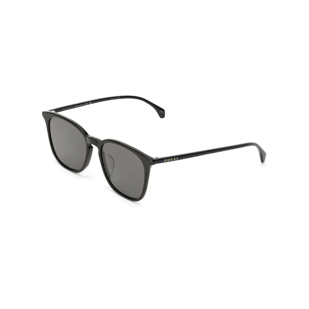 GUCCI Lightweight Acetate Square Sunglasses Men's Black