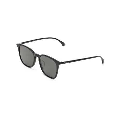 GUCCI Lightweight Acetate Square Sunglasses Men's Black