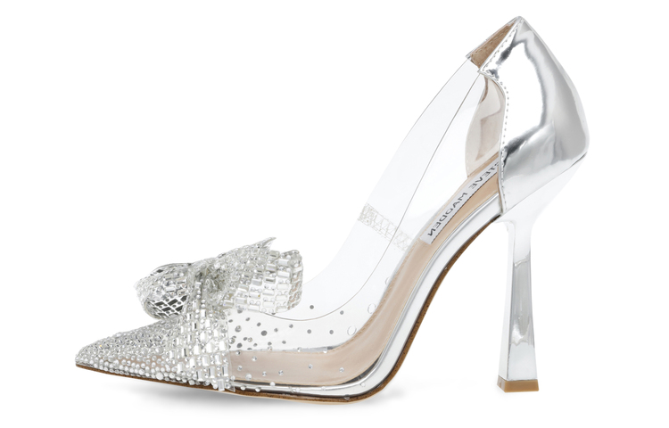 STEVE MADDEN Симедан бантики Поверхность алмаза прозрачна. на высоком каблуке обувь женский