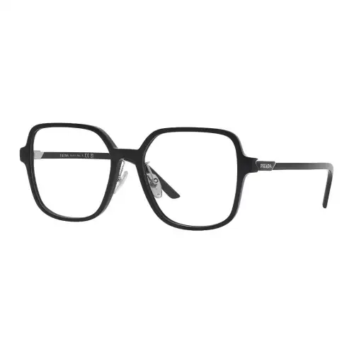 PRADA Square All Season Eyeglass Frame Unisex Black