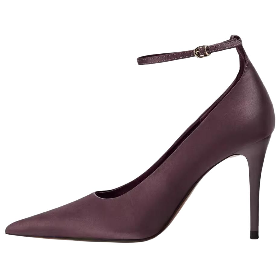 ZARA Полиэстер (полиэфирное волокно) модные популярный на высоком каблуке Обувь 9,5 см женский розовый