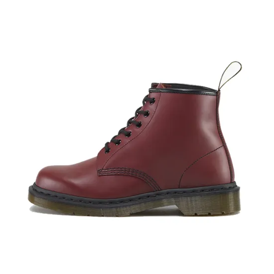 Dr.Martens Classic 101 6 Martin Boots Couple Style Red
