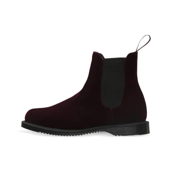 Dr.Martens Dr.Martens Flora Velvet 'Cherry Red' Women's