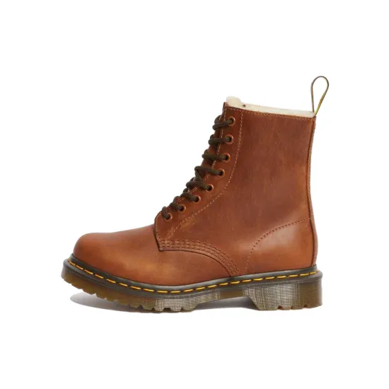 Dr.Martens 1460 Faux Fur Lined Brown Women's