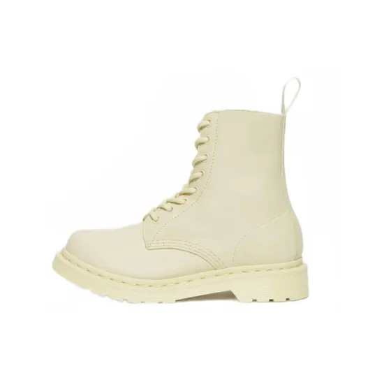 Dr.Martens 1460 Pascal Mono Lace Up Boots 'Cream' Women's