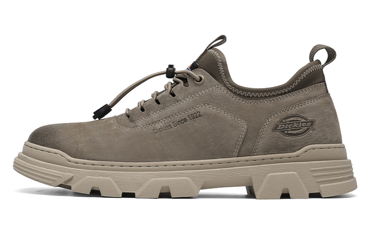 Dickies British Trend Comfortable Casual Leather Shoes Sassafras Big Toe Workwear Short-Leg Outdoor Boots Men's Camel