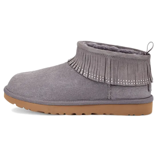 UGG Ultra Mini Fringe Bling 'Purple Grey' Women's