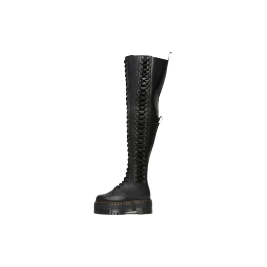 Dr.Martens Azreya Max Leather 26-Eye Platform Boots 'Black' Women's