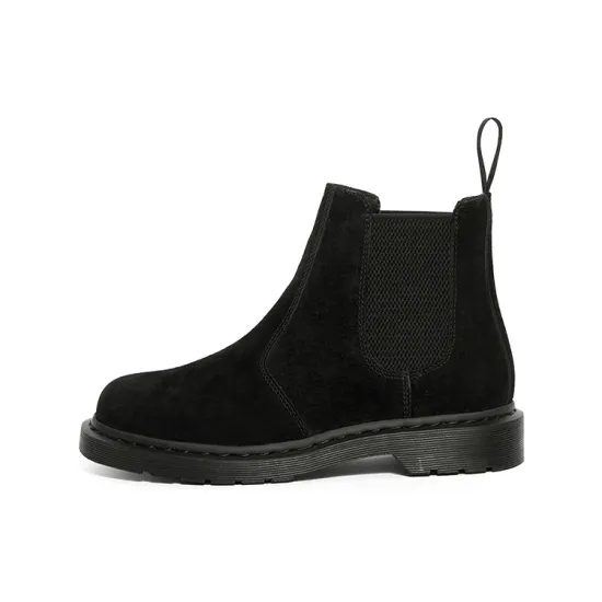 Dr.Martens 2976 Black Suede Chelsea Boots 'Black' Women's