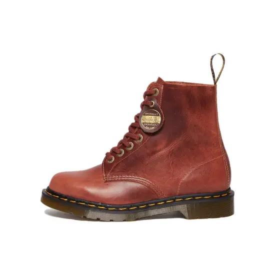 Dr.Martens 1460 Pascal Made In England Denver Leather Lace Up Boots 'Brown'