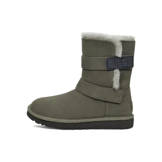 UGG Bailey Graphic Logo Strap Boot 'Olive Green' Women's