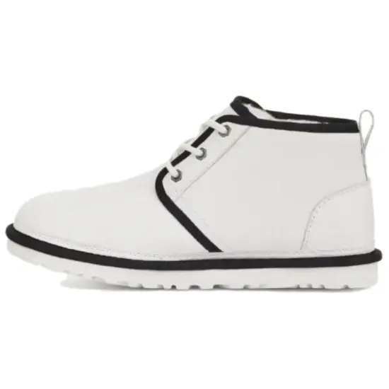 UGG Neumel Leather Boot White Black