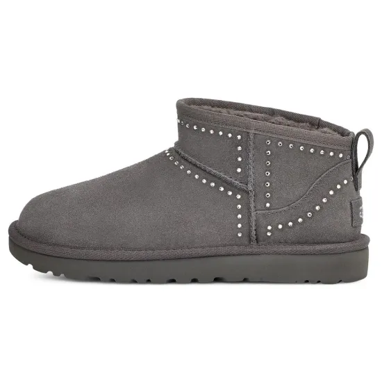 UGG Classic Ultra Mini Bling 'Dark Grey' Women's
