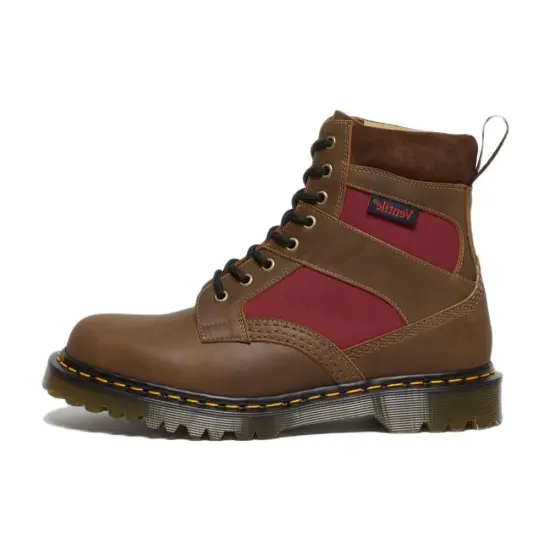 Dr.Martens Dr.Martens 1460 Made In England Padded Panel Lace Up Boots 'Brown Dockyard Oxblood'