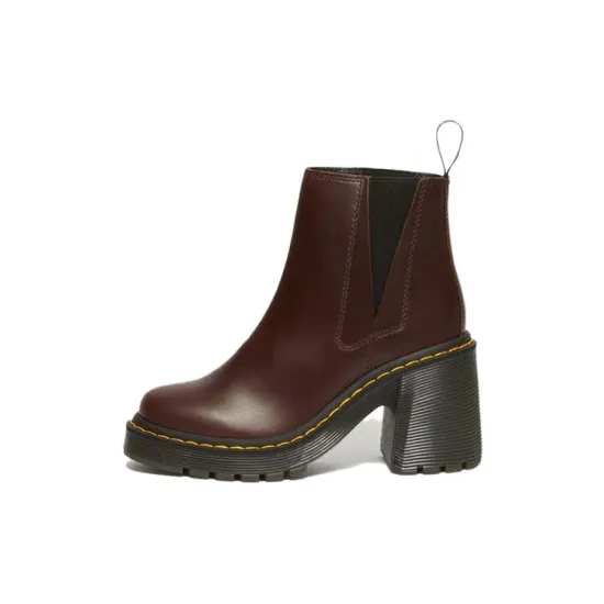 Dr.Martens Short Chelsea Boots Women's Dark Brown
