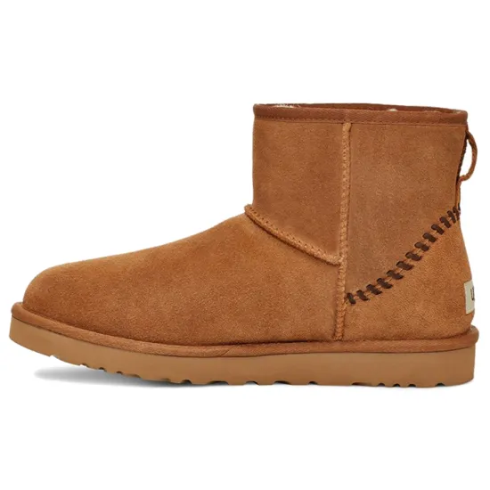 UGG Classic Mini Deco Suede Boot 'Brown'