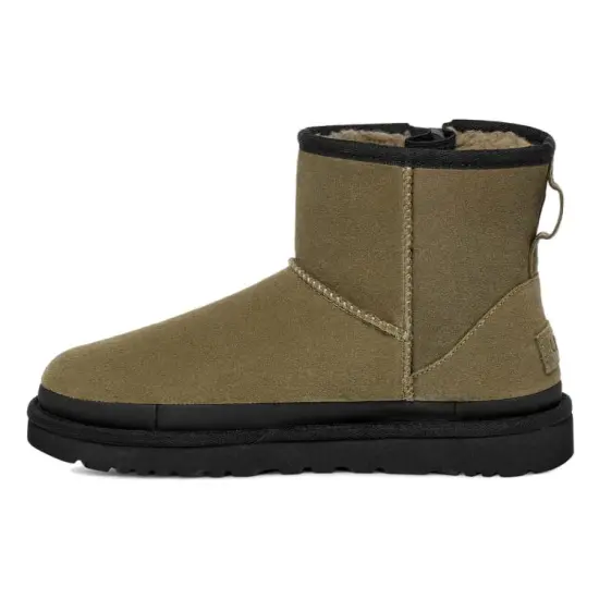 UGG Classic Mini Zipper Tape Logo 'Burnt Olive' Women's