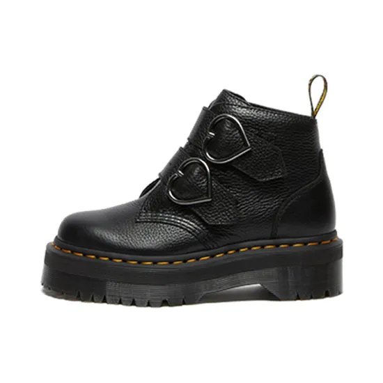 Dr.Martens Devon Heart Martin Boots Black Women's