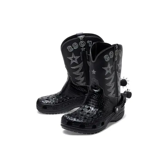 Crocs Classic Cowboy Boot Black