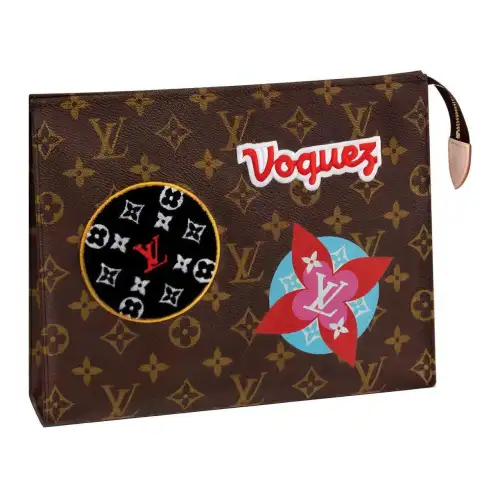 LOUIS VUITTON Toiletry Pouch 26 Monogram Patches