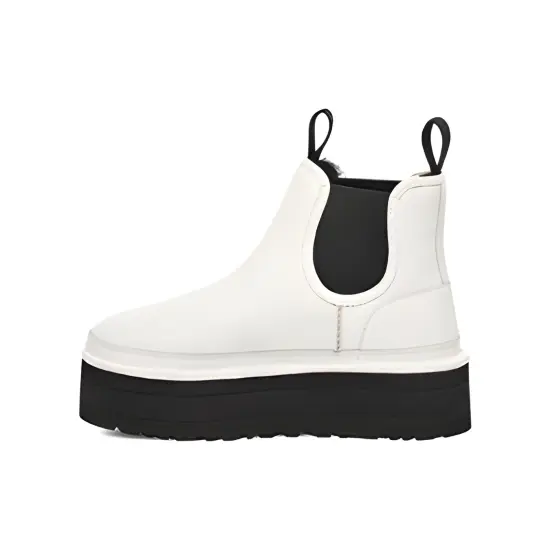 UGG Neumel Platform Chelsea Boot 'Pebbled White' Women's