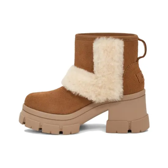 UGG Brooklyn Sunburst Heeled Boot Chestnut Women's