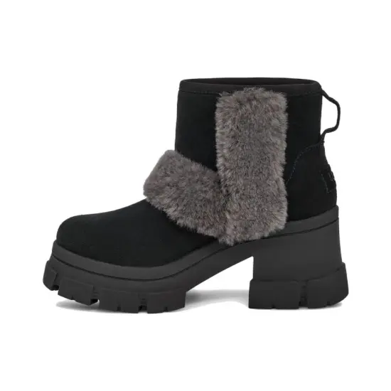 UGG Brooklyn Sunburst Heeled Boot Black Women's