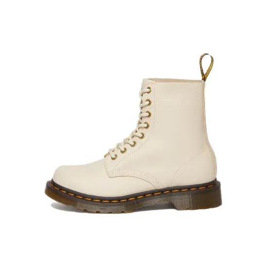 Dr.Martens 1460 Pascal Virginia Leather Boots 'Parchment Beige' Women's