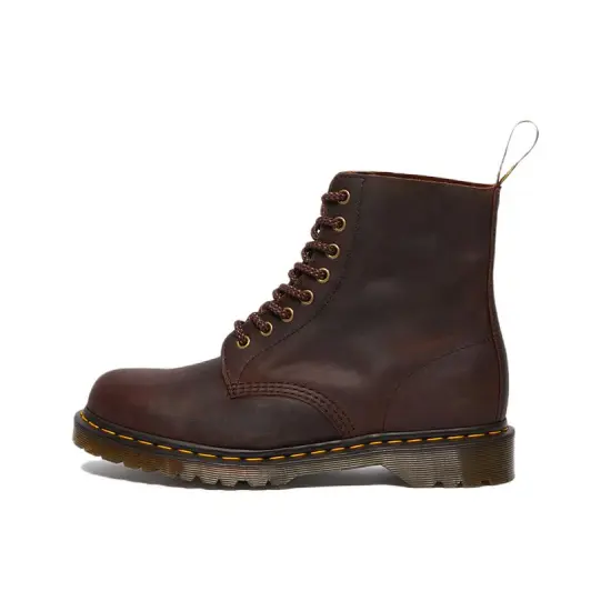 Dr.Martens 1460 Pascal Waxed Full Grain Leather Lace Up Boots 'Chestnut '