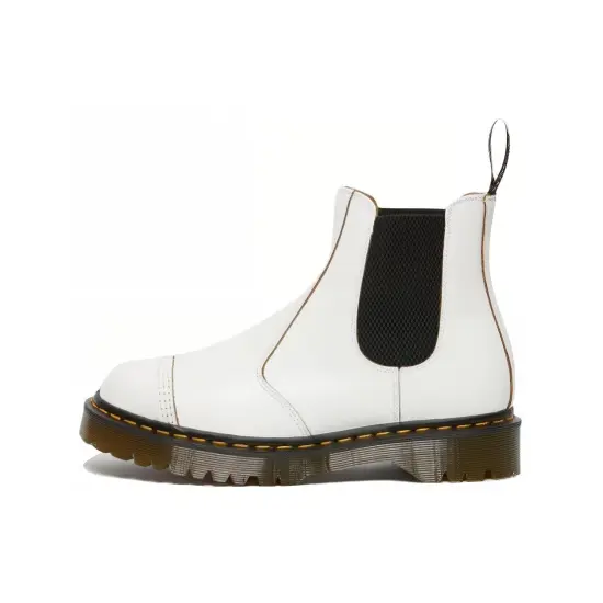 Dr.Martens Short Chelsea Boots Unisex White