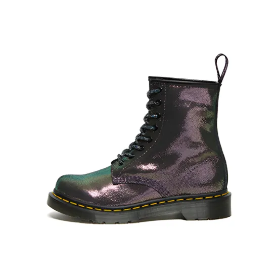 Dr.Martens Dr.Martens 1460 Disco Iridescent Suede Lace Up Boots 'Purple' Women's