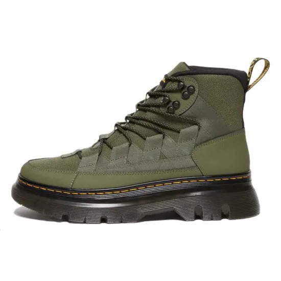 Dr.Martens Boury Leather Casual Boots 'Khaki Green'