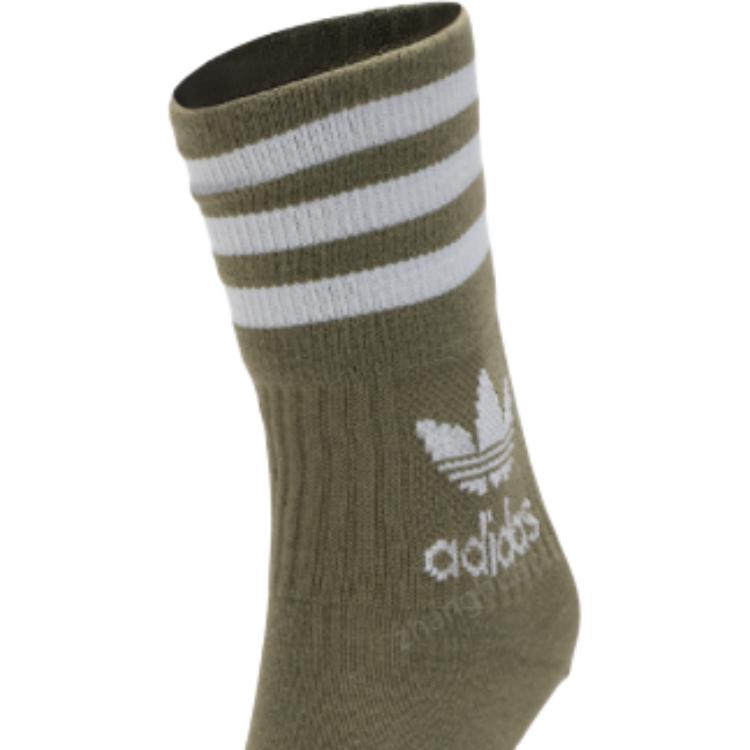 Adidas Originals Crew Socks All Unisex White/Dark Orange/Green Couple’s