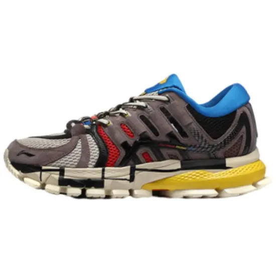 LiNing Casual Shoes Men Low-Top Coal Ash Gray/Oxford Brown