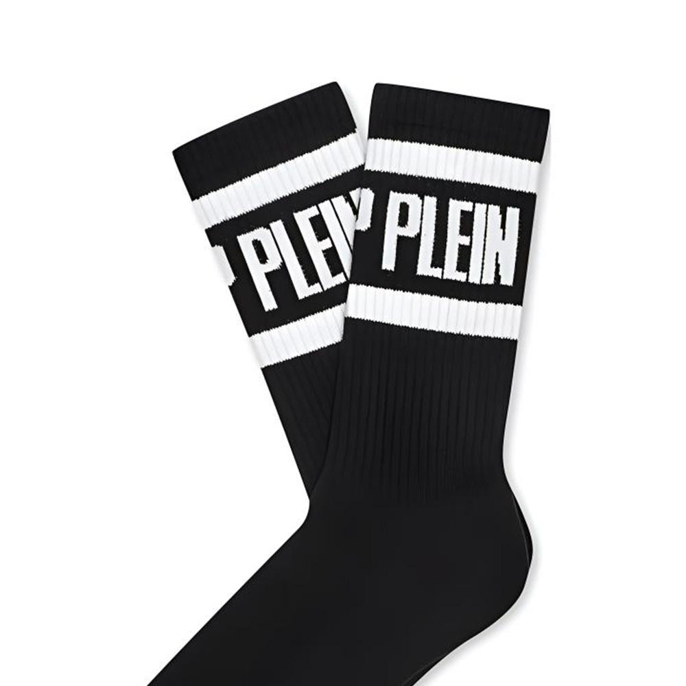 PHILIPP PLEIN FW22 Crew Socks Unisex 1 Pack Black